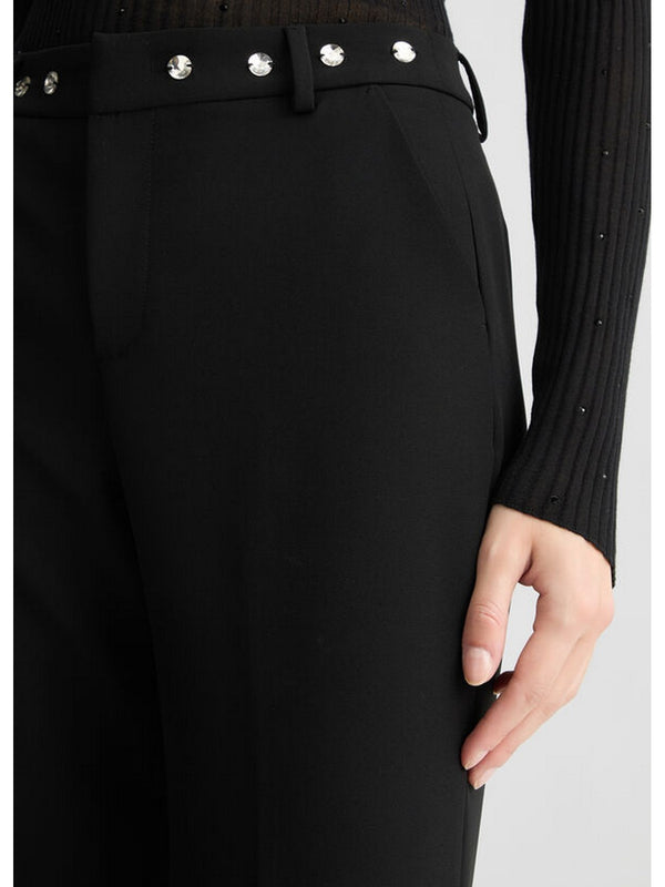 Pantaloni Donna Liu Jo - Pantaloni con strass - Nero