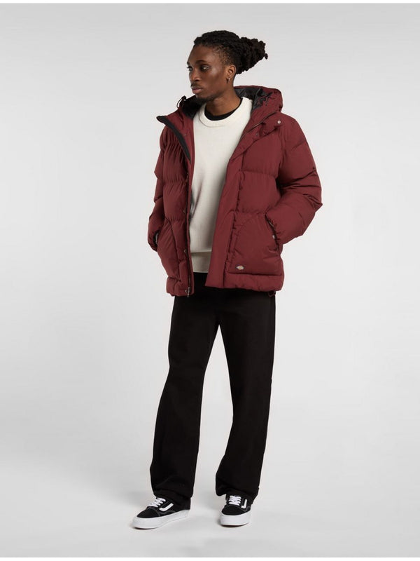 Giacconi Uomo Dickies - Piumino Con Cappuccio Eagleville - Bordeaux