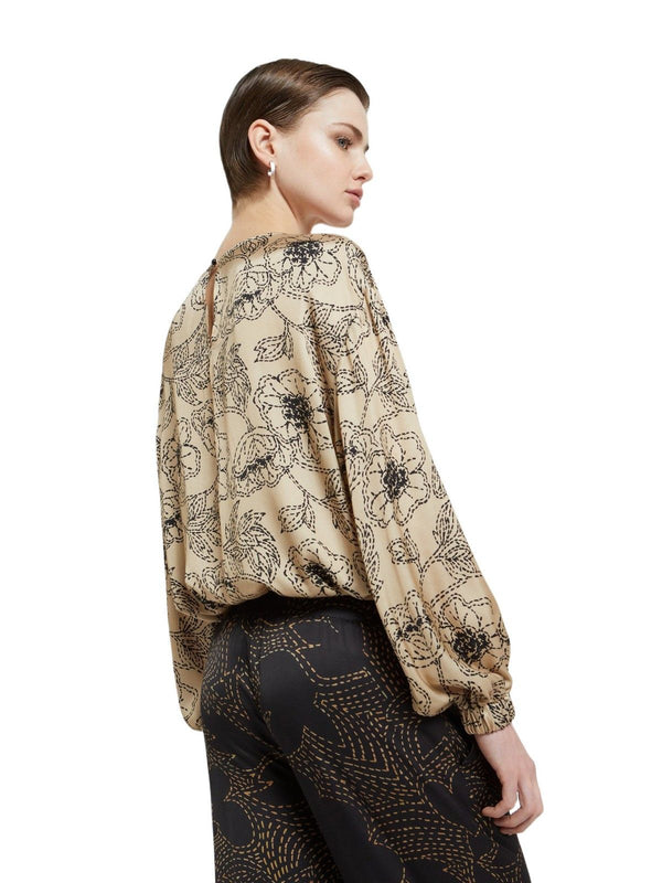 Bluse Donna ottod'Ame - Maglia in viscosa - Beige