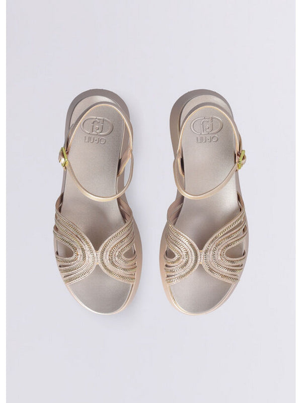 Sandali Donna LIU JO SHOES - Sandali platform con dettaglio chain - Oro