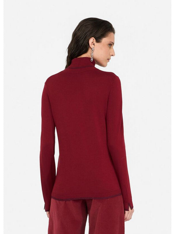 Maglie Donna Liu Jo - Dolcevita con dettagli in lurex® - Rosso