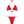 Load image into Gallery viewer, Coordinati Donna F**K - Bikini Triangolo - Rosso

