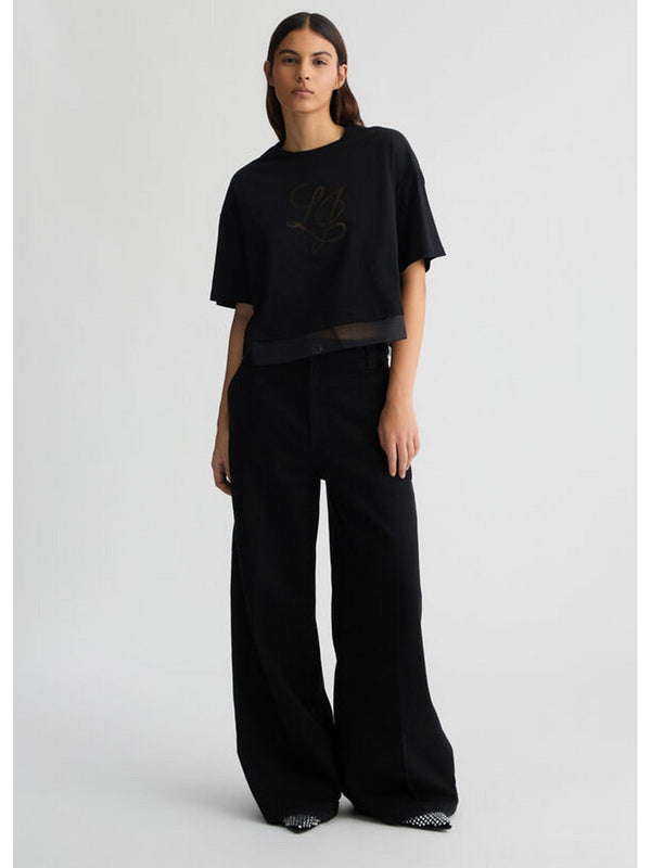 T-shirt Donna Liu Jo - T-shirt con logo - Nero