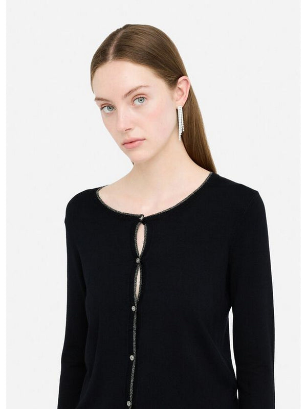 Cardigan Donna Liu Jo - Cardigan con dettagli in lurex® - Nero