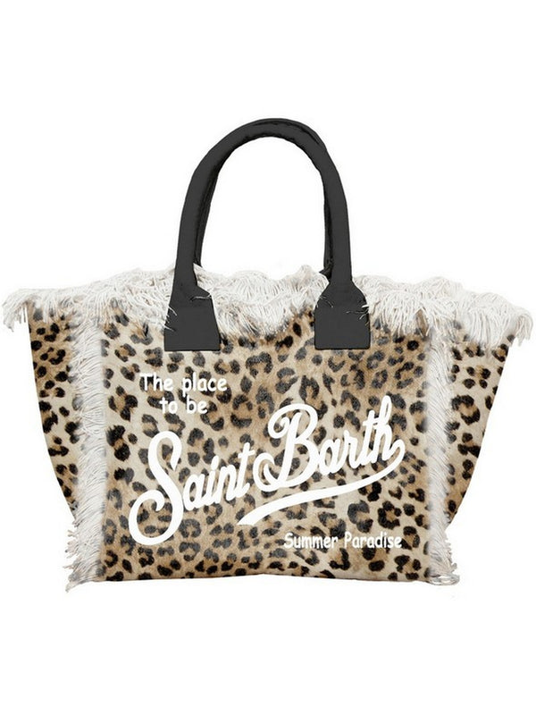 Borse a spalla Donna Mc2 Saint Barth - Borsa A Spalla Vanity Stampa Sand Leopard - Marrone
