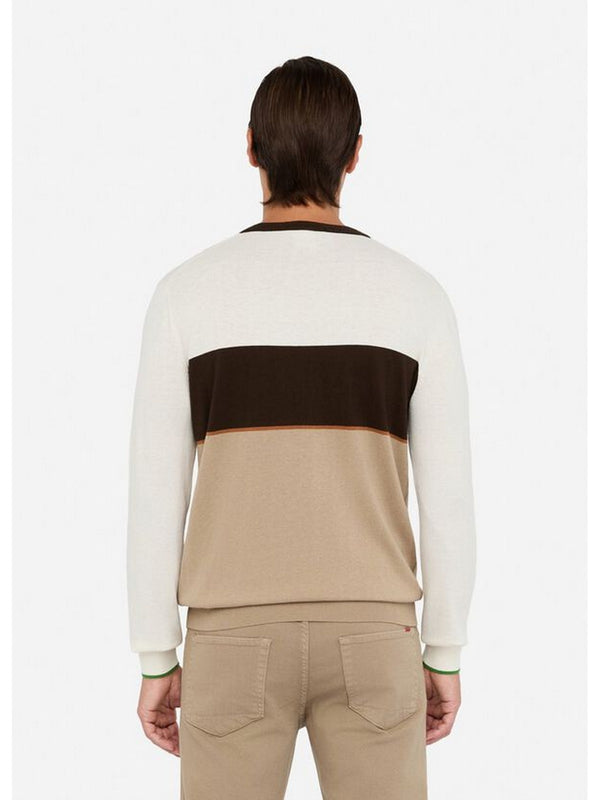 Maglioni Uomo LIU JO UOMO - Maglia in cotone e seta - Bianco