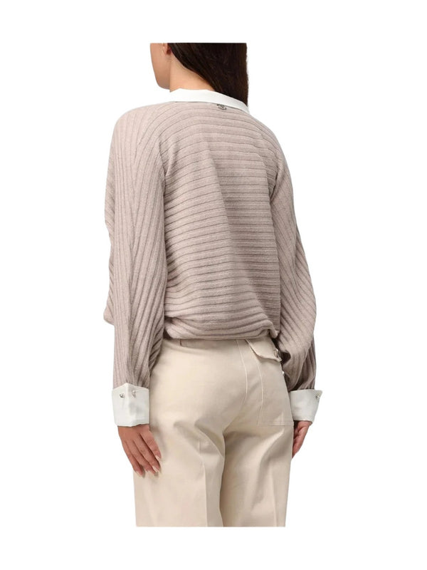 Cardigan Donna Liu Jo - Maglia Aperta - Beige