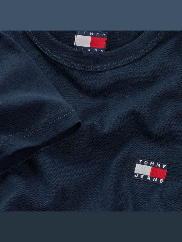 T-shirt Uomo Tommy Hilfiger - t-shirt BADGE LOGO - Blu