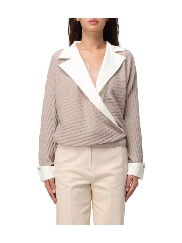 Cardigan Donna Liu Jo - Maglia Aperta - Beige