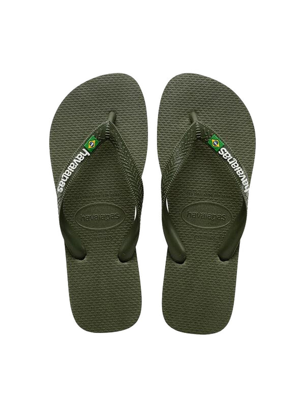 Infradito Uomo Havaianas - Havaianas Brasil Logo - Verde militare