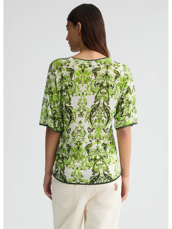 T-shirt Donna Liu Jo - T-shirt in maglia stampata - Verde