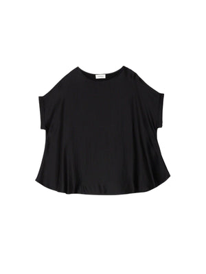 Ottod'Ame Blusa Donna in Viscosa Nera Girocollo DC5072-2