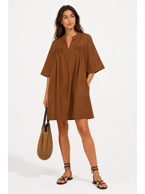 Ottodame Abito Donna in Cotone Rum DA5370