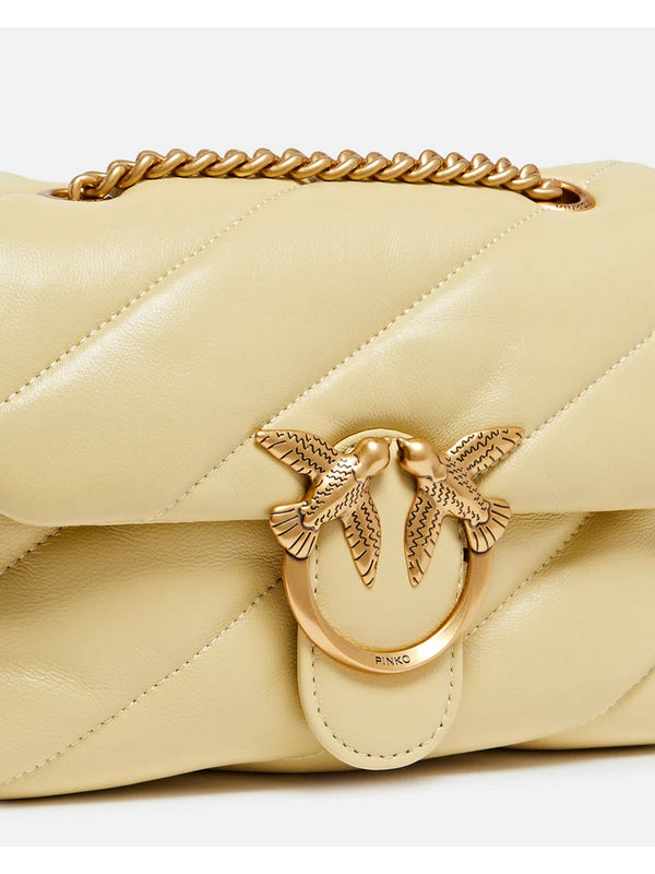 Pinko Borsa Donna Love Mini Puff in Nappa Beige Vaniglia | 100039A0F2-C39Q