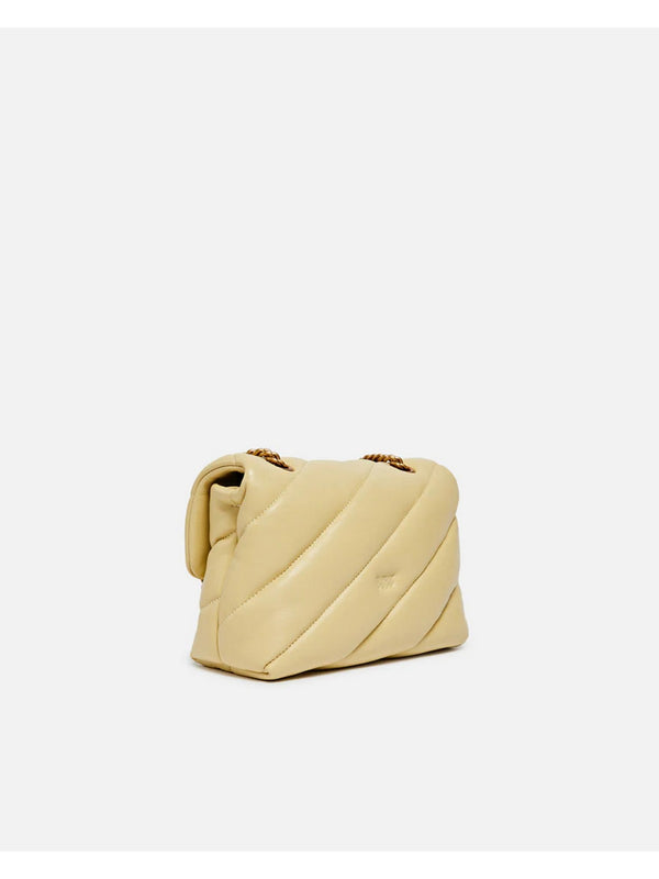 Pinko Borsa Donna Love Puff Mini in Nappa Beige Sabbia | 100039A0F2-L17Q