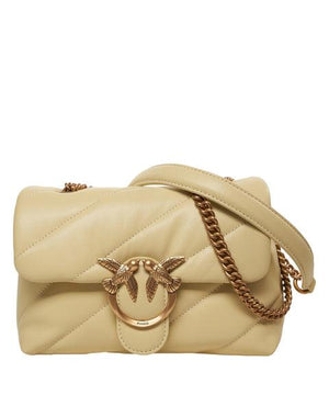 Pinko Borsa Donna Love Puff Mini Giallo Vaniglia Antique Gold 100039A0F2-C39Q
