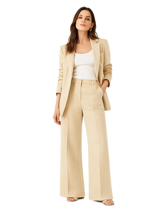 Pinko Jacopone Pantalone Donna Beige Naturale in Lino Stretch K05 - 104929A0IM