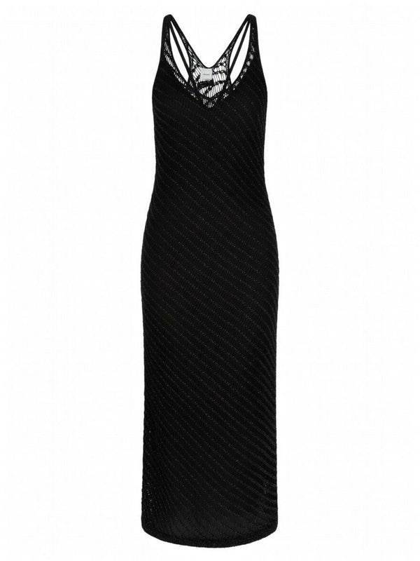 Pinko Miraggio Abito Donna Nero con Micropaillettes 106477A36H-C00