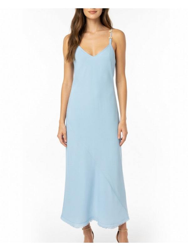 Pinko Abito Donna Aisha in Lino Stretch Celeste - 106586A34G-G45