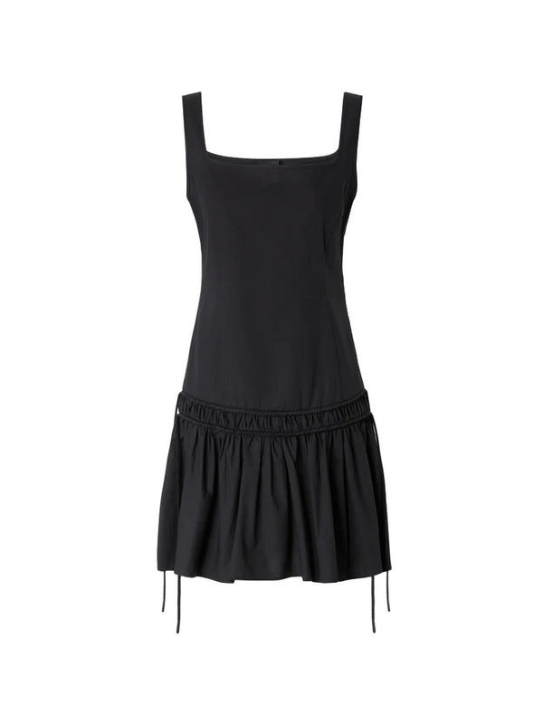 Pinko Abito Corto Donna Nero con Arricci e Coulisse ENNA  106831A2LD-Z99