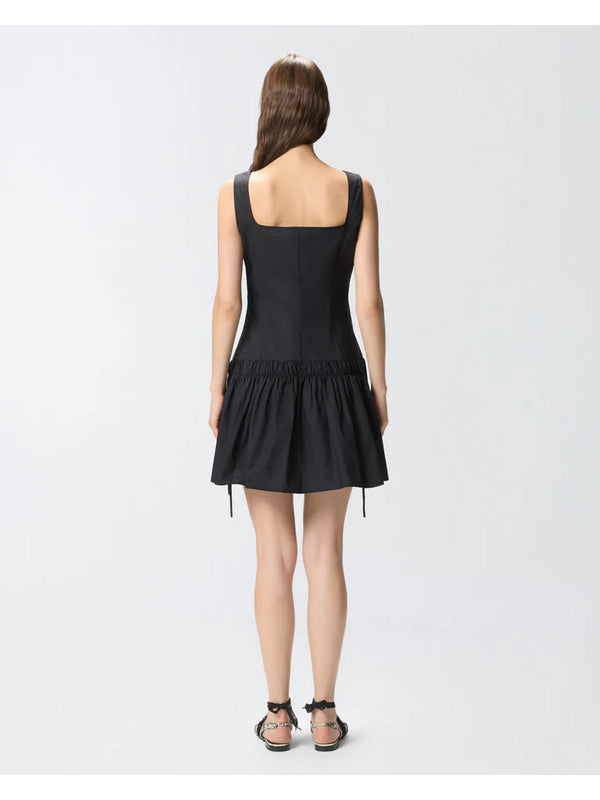 Pinko Abito Corto Donna Nero con Arricci e Coulisse ENNA  106831A2LD-Z99
