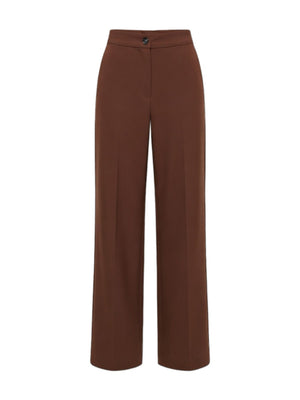 Pinko Pantalone Donna Jacopone in Lino Marrone Tabacco a Palazzo - 104929A34I L78