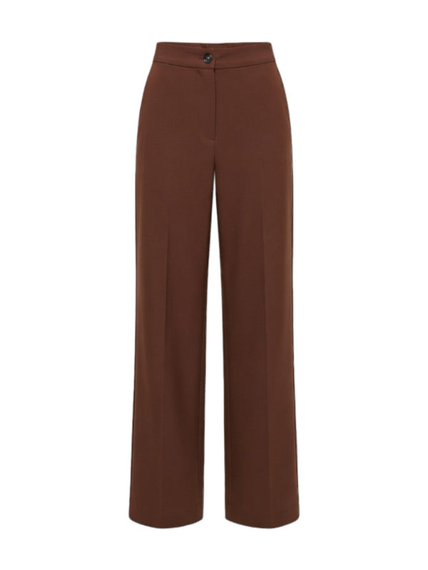 Pinko Pantalone Donna Jacopone in Lino Marrone Tabacco a Palazzo - 104929A34I L78