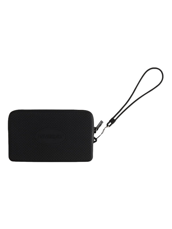Havaianas Mini Bag Logo Nera Unisex in Silicone  Pochette con Zip 4145429-0090-998
