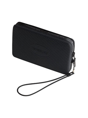 Havaianas Mini Bag Logo Nera Unisex in Silicone  Pochette con Zip 4145429-0090-998