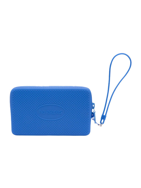 Havaianas Mini Bag Logo Blu Brillante Unisex  Pochette in Silicone con Laccetto 4145429-3504-998
