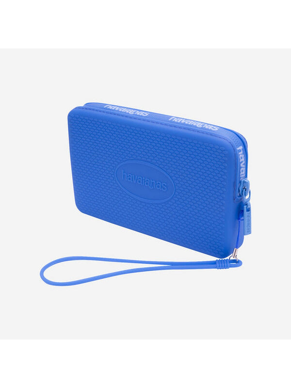 Havaianas Mini Bag Logo Blu Brillante Unisex  Pochette in Silicone con Laccetto 4145429-3504-998