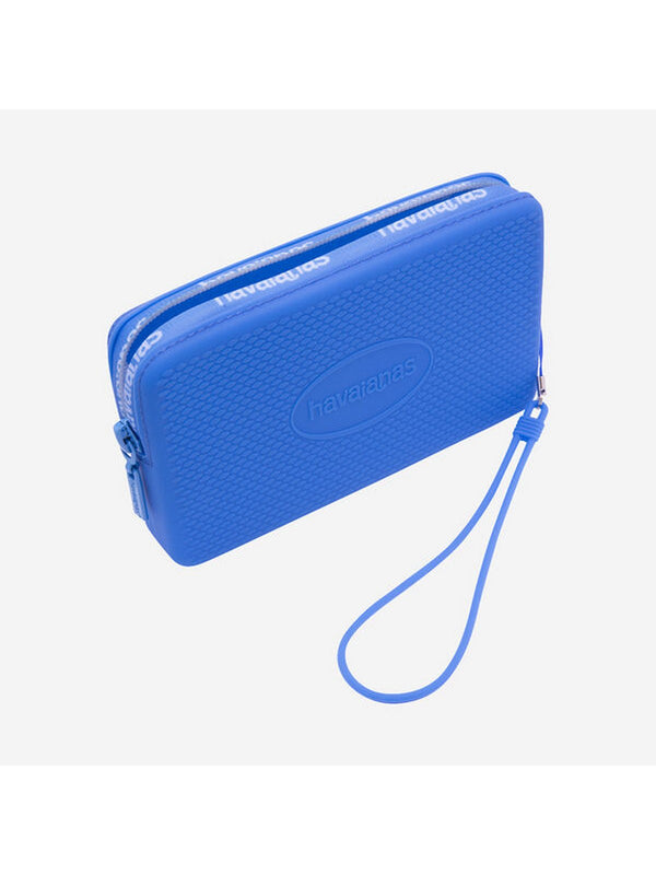 Havaianas Mini Bag Logo Blu Brillante Unisex  Pochette in Silicone con Laccetto 4145429-3504-998