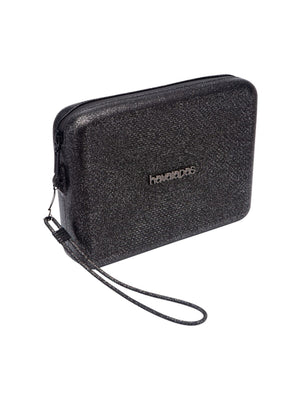Pochette Donna Havaianas Beach Necessaire Glitter Nera  4147274-0090-998