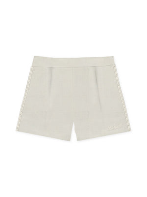Mc2 Saint Barth Woman Shorts Amani Linen Holed 11 Emb - Amn0001