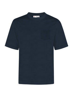 Mc2 Saint Barth Jersey Stretch Piquet T-Shirt Bakewell Piquet 61 Blue Navy - Bkw0001