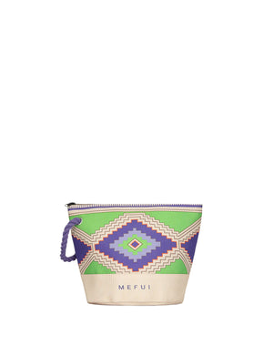 Me Fui Pochette Donna Fantasia Verde e Viola con Zip  MA26-SW0010X40