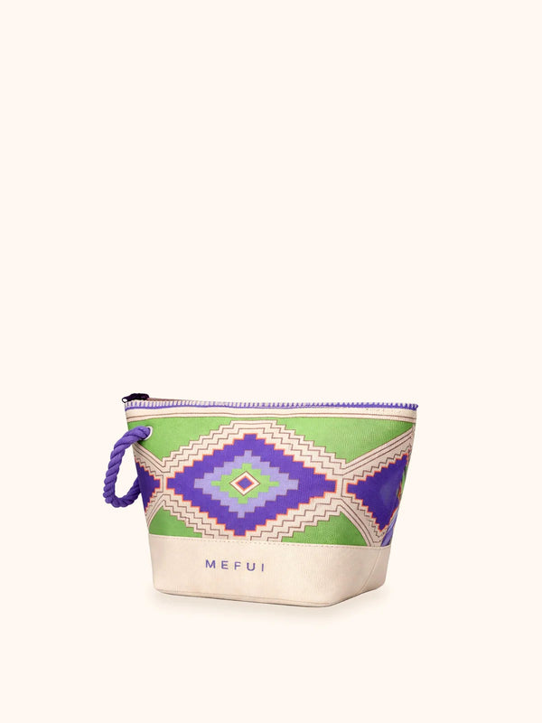 Me Fui Pochette Donna Fantasia Verde e Viola con Zip  MA26-SW0010X40