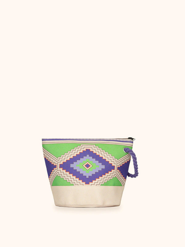 Me Fui Pochette Donna Fantasia Verde e Viola con Zip  MA26-SW0010X40