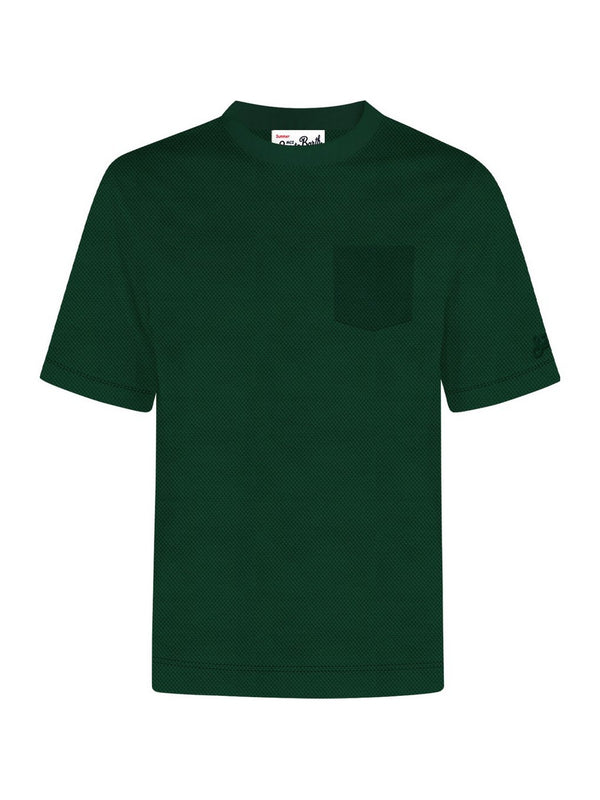 Mc2 Saint Barth Jersey Stretch Piquet T-Shirt Bakewell Piquet 51 British Green - Bkw0001