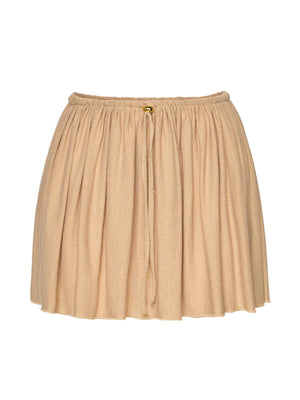 Me Fui Gonna Donna Oro Lurex con Vita Elasticizzata  MF26-SW0269GD