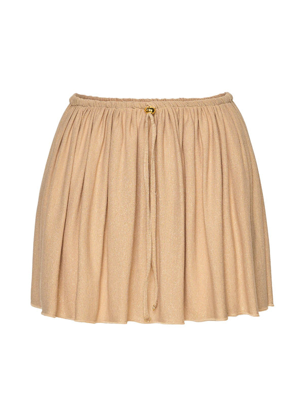 Me Fui Gonna Donna Oro Lurex con Vita Elasticizzata  MF26-SW0269GD