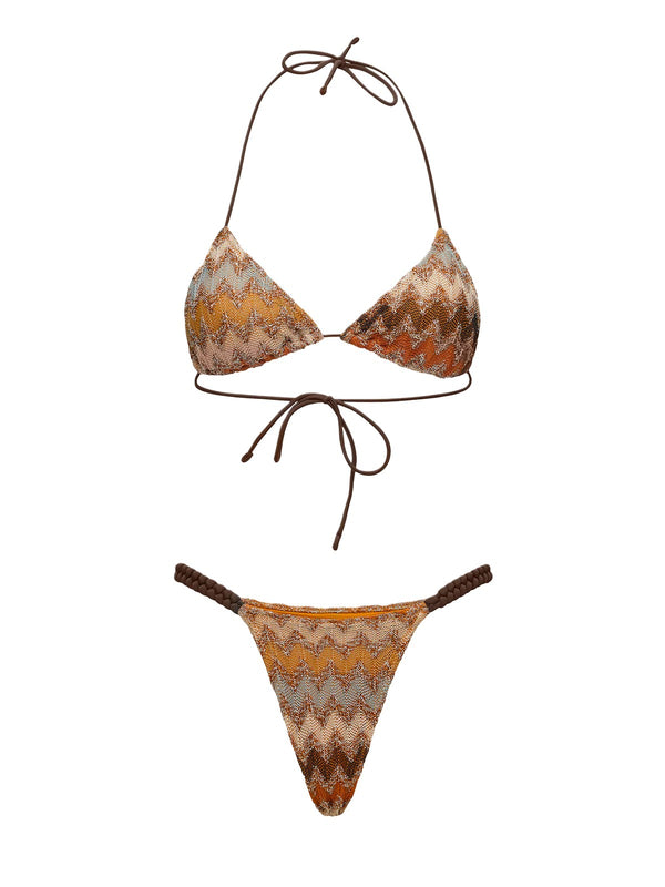 Bikini Donna Me Fui Triangolo con Slip fisso Multicolor SW0400-MC