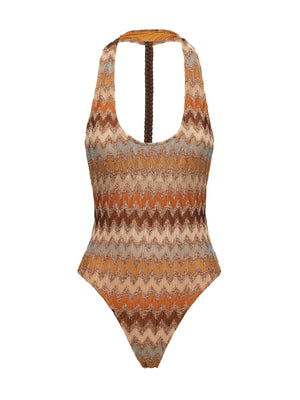 Costume Intero Donna Me Fui Multicolore Chevron MF26-SW0402MC