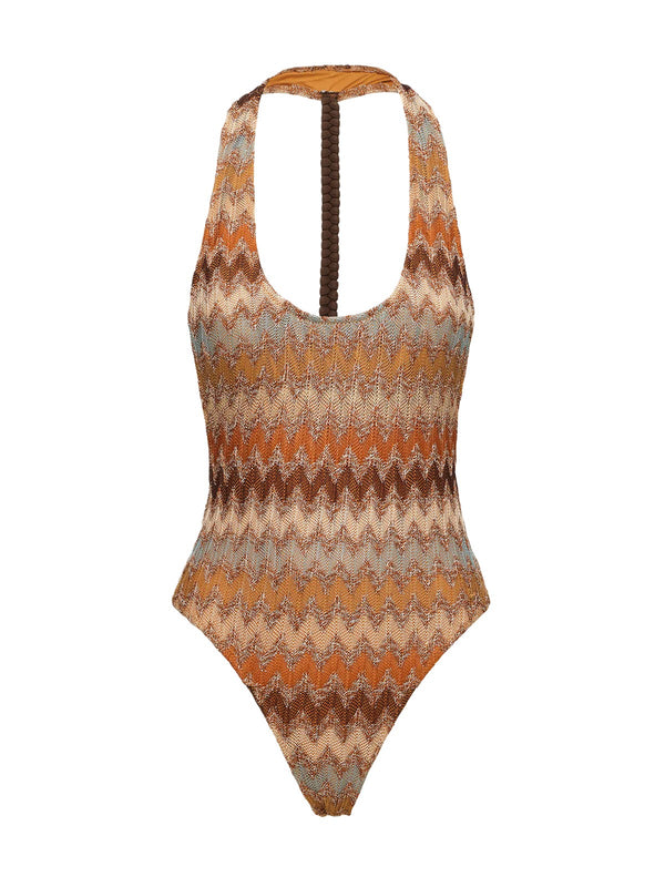 Costume Intero Donna Me Fui Multicolore Chevron MF26-SW0402MC
