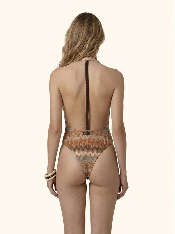 Costume Intero Donna Me Fui Multicolore Chevron MF26-SW0402MC