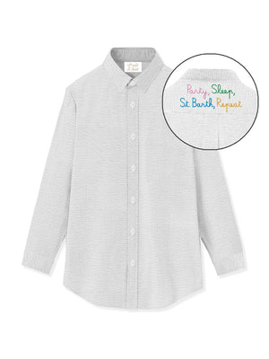 Mc2 Saint Barth Shirt Brigitte Seersucker Stripes V Repeat 01 Emb - Brig001