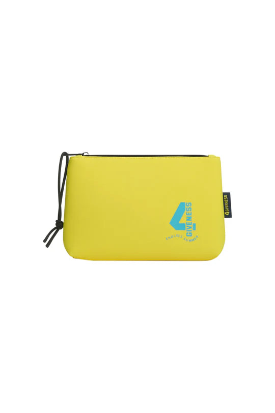 4Giviness Pochette Beauty Uomo Gialla in Neoprene 126MACPO6303-020