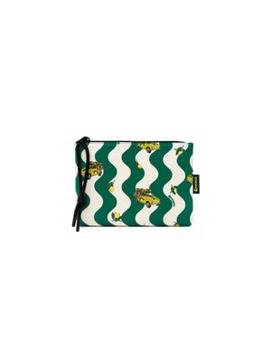4Giviness Pochette Beauty Uomo Fantasia Verde in Neoprene 126MACPO6305-080