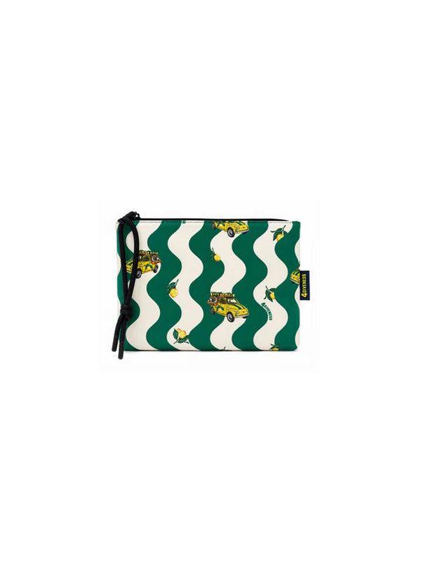 4Giviness Pochette Beauty Uomo Fantasia Verde in Neoprene 126MACPO6305-080