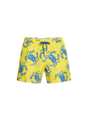 4Giviness Costume Mare Uomo Giallo Fantasia Granchi Blu 126MBWSO6313-020